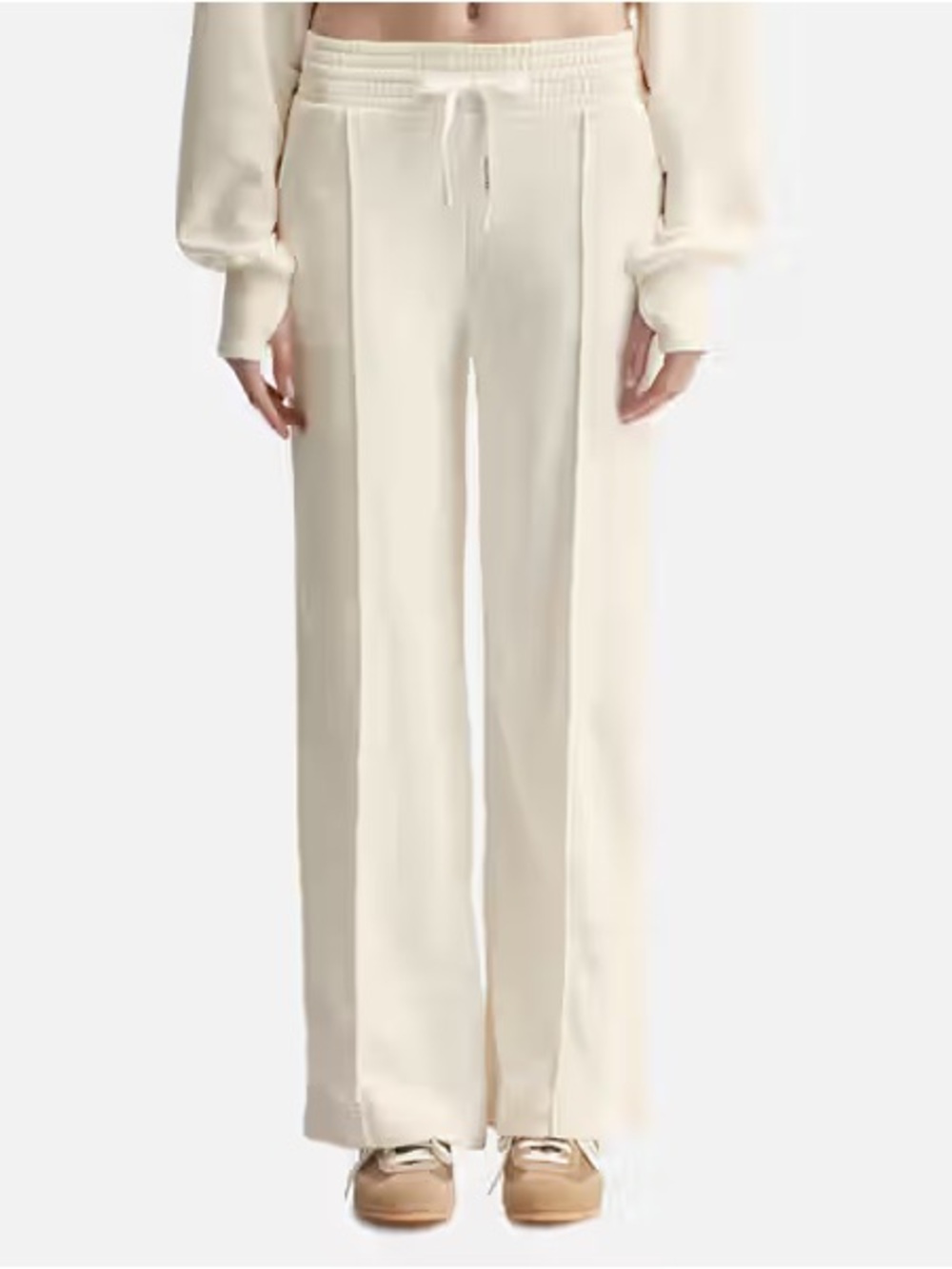 NYLORA whisper white wide leg sweatpants NWT SZ S revolve brand